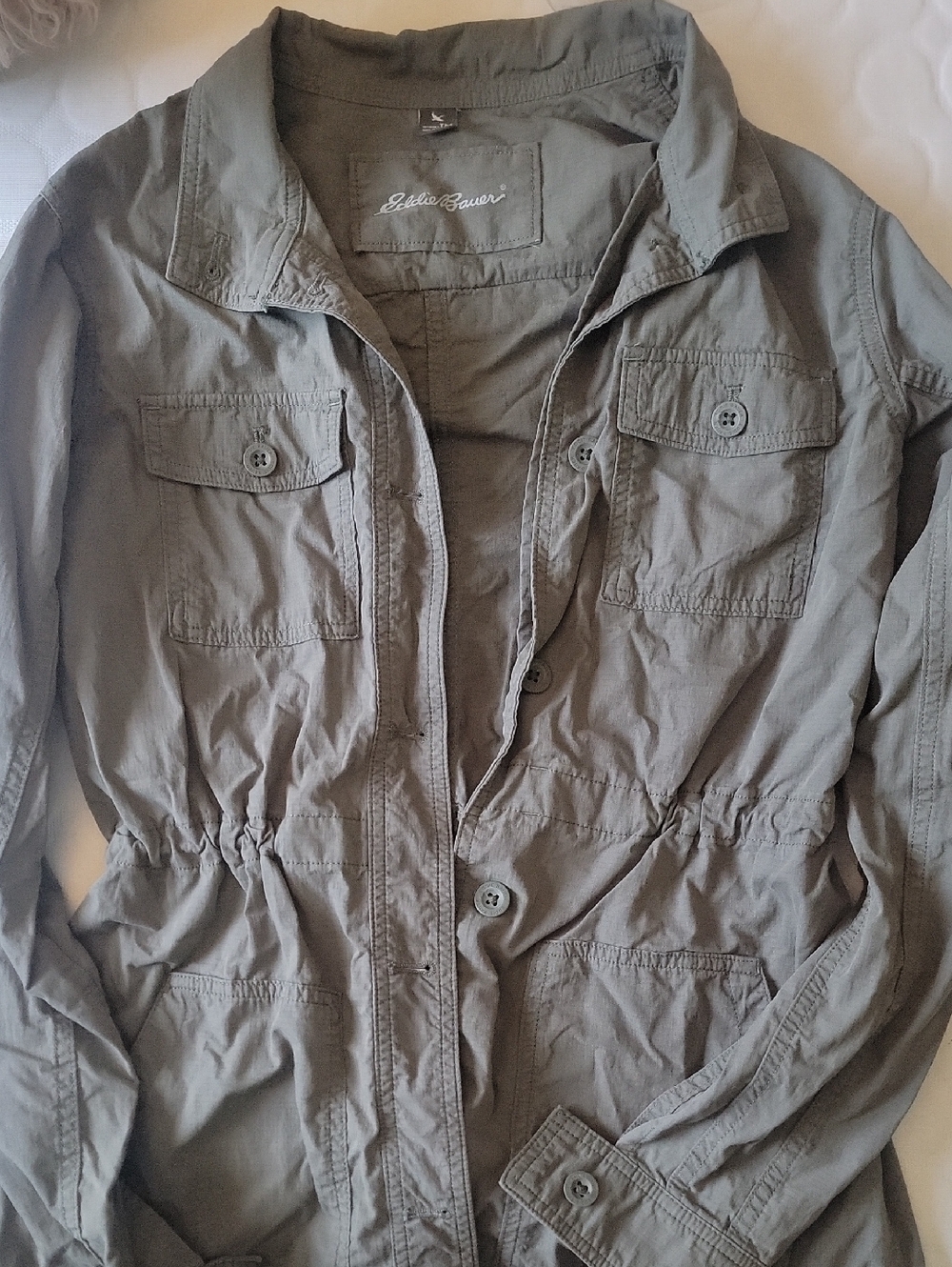 Eddie Bauer Utility Jacket in Olive Green